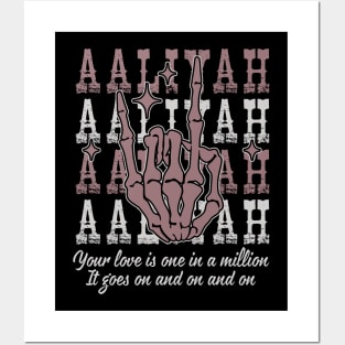 Your Love Is One In A Million It Goes On And On And On Quotes Music Skeleton Hand Posters and Art